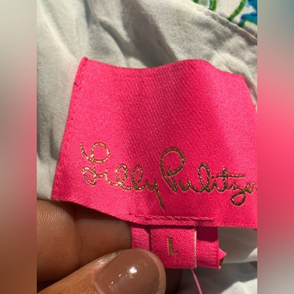 NWT Lilly Pulitzer Addilyn Pop Up  Wish You Were Here One Shoulder Ruffled Dress - Picture 7 of 9